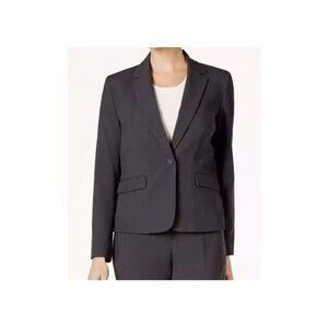 Nine West Blazer Business Jacket Women’s  Gray Size 12 Button Closure